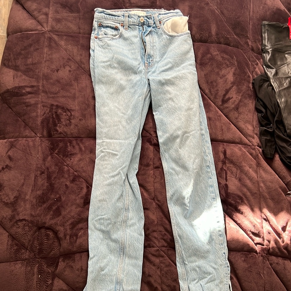 Abercrombie 90s straight ultra high rise